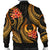 Pohnpei Micronesian Men Bomber Jacket - Gold Plumeria - Polynesian Pride