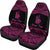 New Caledonia Polynesian Custom Personalised Car Seat Covers - Pride Pink Version - Polynesian Pride