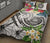 Polynesian American Samoa Quilt Bed Set - Summer Plumeria (White) - Polynesian Pride