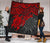 Polynesian Premium Quilt - Polynesian Red Turtle Hibiscus - Polynesian Pride