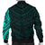 Maori Samoan Tattoo Men Bomber Jacket Turquoise Version - Polynesian Pride