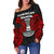 American Samoa Polynesian Women's Off Shoulder Sweater - American Samoan Spirit - Polynesian Pride