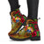 Tonga Polynesian Leather Boots - Hibiscus Vintage - Polynesian Pride