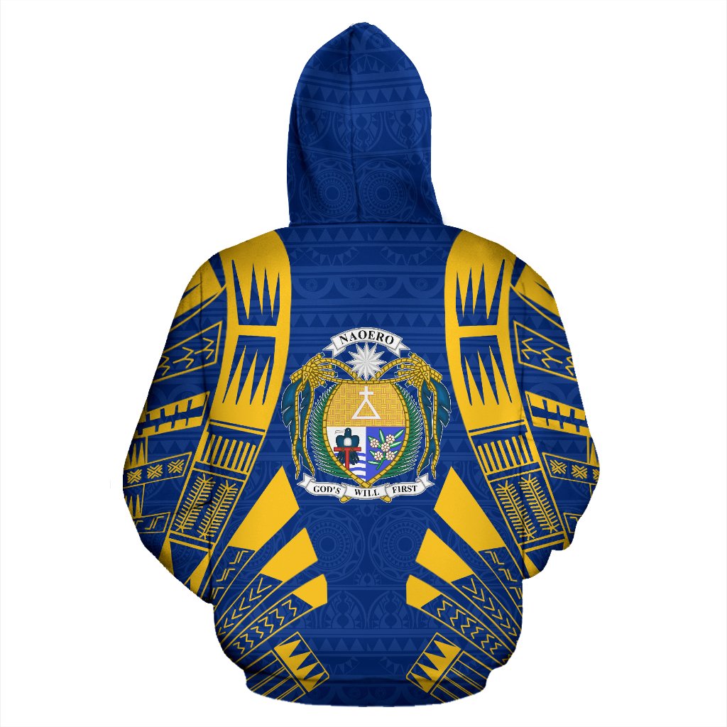Nauru All Over Hoodie Polynesian Tattoo Style - Polynesian Pride