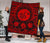 Hawaii Premium Quilt - Hawaii Map Honu Hibiscus Red Polynesian Premium Quilt - Polynesian Pride