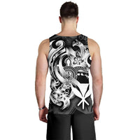 Polynesian Hawaii Men's Tank Top - Kanaka Maoli White Turtle - Polynesian Pride