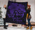 Hawaii Turtle Ohana Hibiscus Poly Premium Quilt Purple - Polynesian Pride