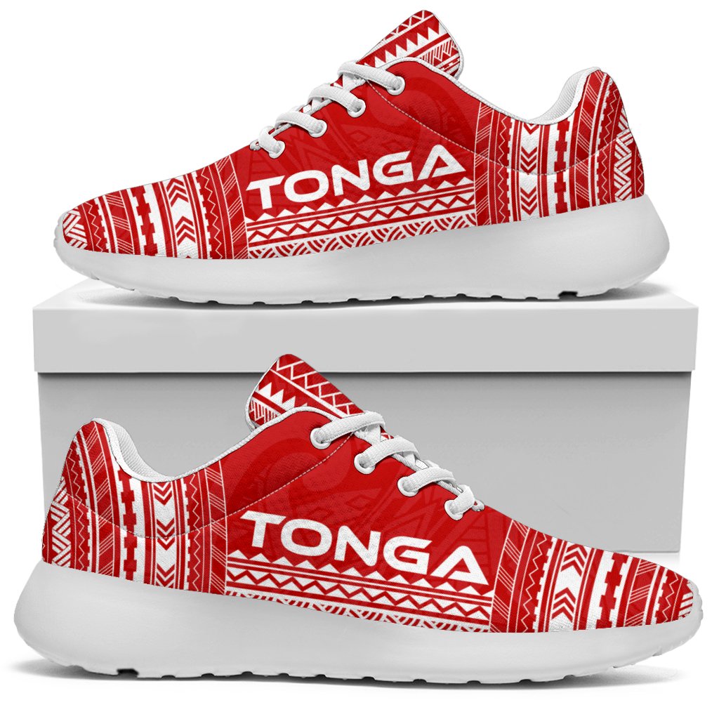 Tonga Sporty Sneakers - Polynesian Chief Flag Version - Polynesian Pride