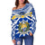 Nauru Rugby Off Shoulder Sweater Symbol Star Polynesian - Polynesian Pride