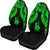 New Caledonia Polynesian Car Seat Covers Pride Seal And Hibiscus Green - Polynesian Pride