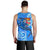 Fiji Men's Tank Top - Blue Shark Polynesian Tattoo - Polynesian Pride