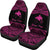 Papua New Guinea Polynesian Custom Personalised Car Seat Covers - Pride Pink Version - Polynesian Pride