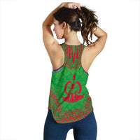 Vanuatu Women's Racerback Tank - Polynesian Chief Flag Version - Polynesian Pride