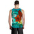 Tonga Men's Tank Top - Tropical Flowers Style - Polynesian Pride