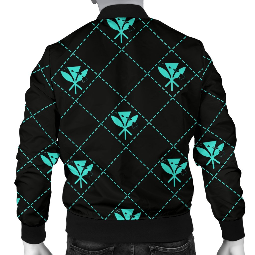 Kanaka Maoli Men's Bomber Jacket Regal AH - Polynesian Pride