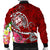 Guam Men's Bomber Jacket - Turtle Plumeria (Red) - Polynesian Pride