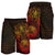 American Samoa Polynesian Shorts (Men) - Red Turtle Manta Ray - Polynesian Pride