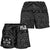 Fiji Women's Shorts - Fiji Seal With Polynesian Tattoo Style (Black) - Polynesian Pride