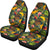 Hawaiian Seamless Tropical Flower Plant And Leaf Pattern Car Seat Cover Universal Fit Green - Polynesian Pride