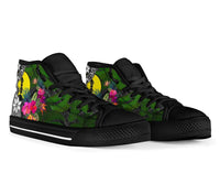New Caledonia High Top Shoes - Turtle Plumeria Banana Leaf - Polynesian Pride
