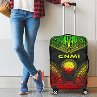 Northern Mariana Islands Polynesian Chief Luggage Cover - Reggae Version - Polynesian Pride