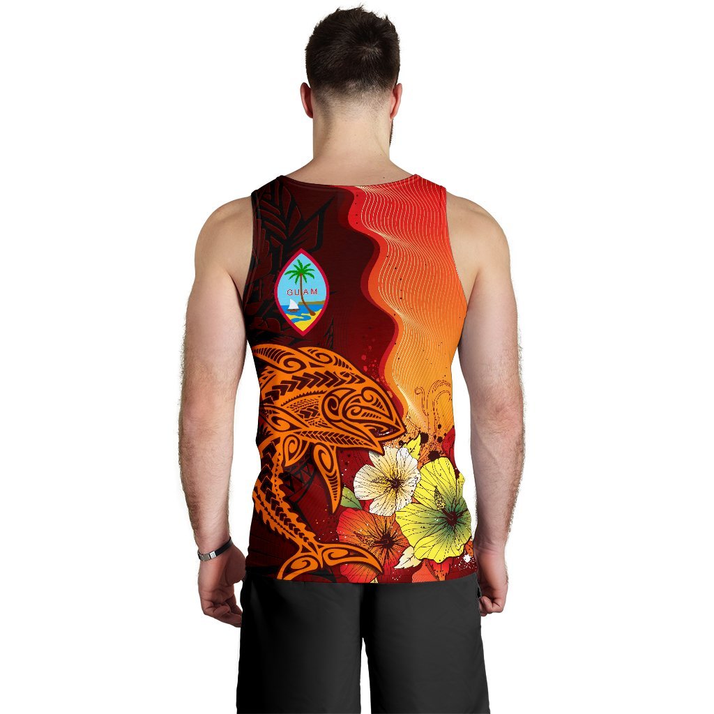 Guam Men Tank Top - Tribal Tuna Fish - Polynesian Pride