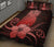 Hawaii Polynesian Pineapple Hibiscus Quilt Bed Set - Zela Style Red - Polynesian Pride