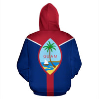 Guam Pullover Hoodie Guam Flag Coat of Arms A6 - Polynesian Pride
