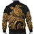 American Samoa Polynesian Bomber Jacket (Men) - Polynesian Turtle (Golden) - Polynesian Pride