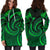 New Zealand Maori Mangopare Women Hoodie Dress Polynesian - Green - Polynesian Pride