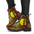 New Caledonia Polynesian Leather Boots - Hibiscus Vintage - Polynesian Pride