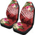 Polynesian American Samoa Car Seat Covers - Summer Plumeria (Red) - Polynesian Pride