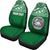 American Samoa Custom Personalised Car Seat Covers - American Samoa Seal Polynesian Green Horizontal - Polynesian Pride