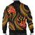 Kosrae Micronesian Men Bomber Jacket - Gold Plumeria - Polynesian Pride