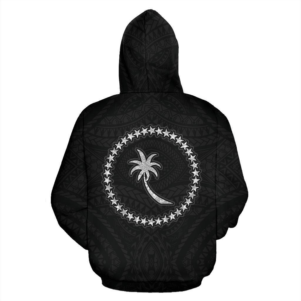 Chuuk Polynesian Zip up Hoodie Micronesia Chuukese Warrior - Polynesian Pride