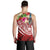 Polynesian Samoa Men's Tank Top - Summer Plumeria (Red) - Polynesian Pride