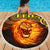 Sun In Leo Zodiac Beach Blanket Polynesian Tattoo Unique Vibes - Polynesian Pride