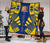 Tokelau Premium Quilt - Tokelau Coat Of Arms Polynesian Yellow Tattoo - Polynesian Pride