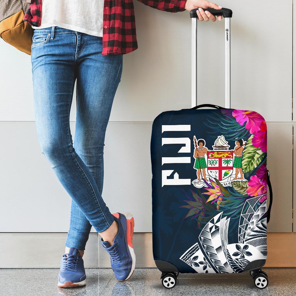 Fiji Luggage Covers - Fiji Summer Vibes Blue - Polynesian Pride