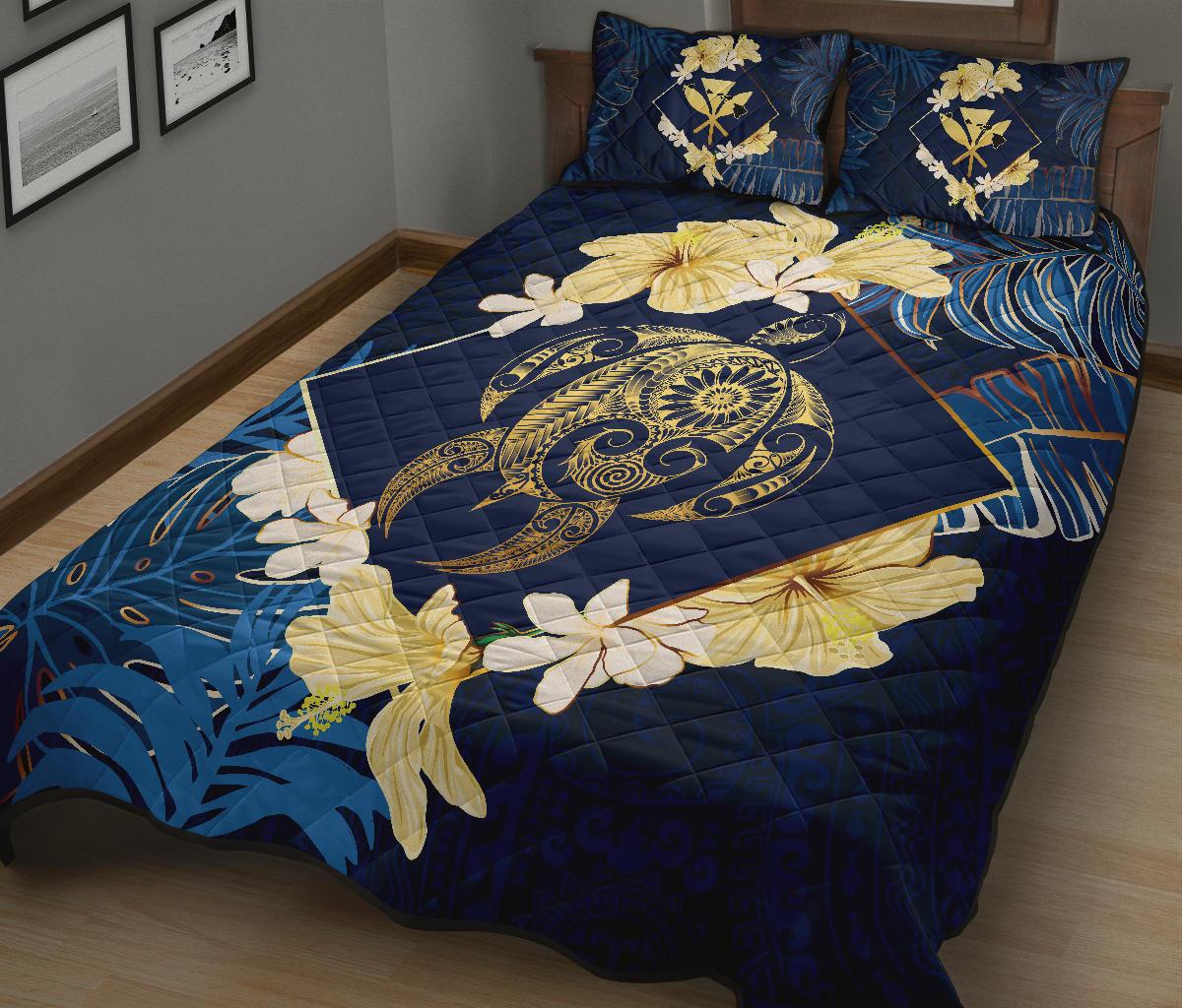 Hawaii Turtle Tropical Quilt Bed Set - Taha Style - Polynesian Pride