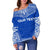 Pohnpei Polynesian Chief Custom Personalised Women's Off Shoulder Sweater - Flag Version - Polynesian Pride