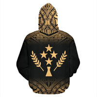 Kosrae All Over Zip up Hoodie Gold Fog Style - Polynesian Pride