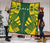 Society Islands Premium Quilt - Society Islands Flag Polynesian Yellow Tattoo - Polynesian Pride