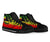 Federated States of Micronesia High Top Shoes - Reggage Color Symmetry Style - Polynesian Pride