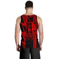 (Custom Personalised) Polynesian Men's Tank Top - Maui Moana Tattoo with Seal Tonga - Polynesian Pride