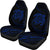 Hawaii Turtle Car Seat Covers - Blue - Frida Style Universal Fit Black - Polynesian Pride