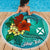 Wallis and Futuna Beach Blanket - Custom Personalised Tropical Flowers Style - Polynesian Pride