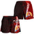 Tahiti Polynesian Women's Shorts - Coat Of Arm With Hibiscus - Polynesian Pride