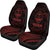 Guam Polynesian Car Seat Covers - Red Tribal Wave - Polynesian Pride