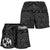 Tonga Womnen's Shorts - Tonga Seal With Polynesian Tattoo Style (Black) - Polynesian Pride